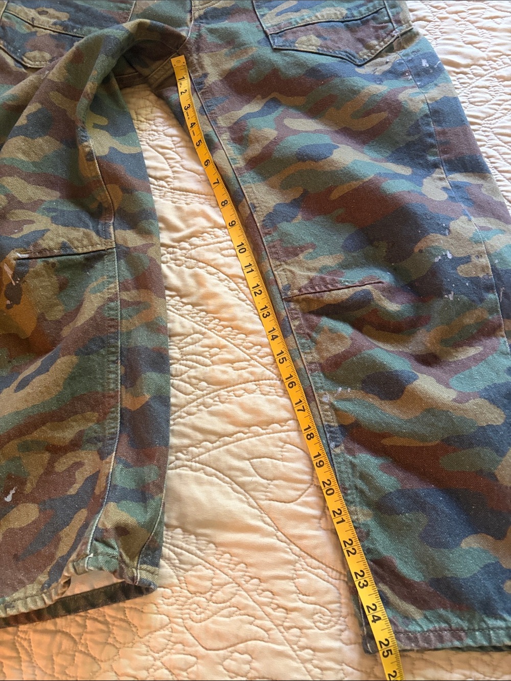 We The Free Women's Camo Boyfriend Jeans - Green/Brown - Picture 5 of 5